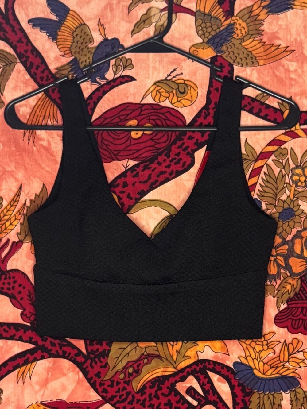 Black Plunge Neck Akira Crop Top